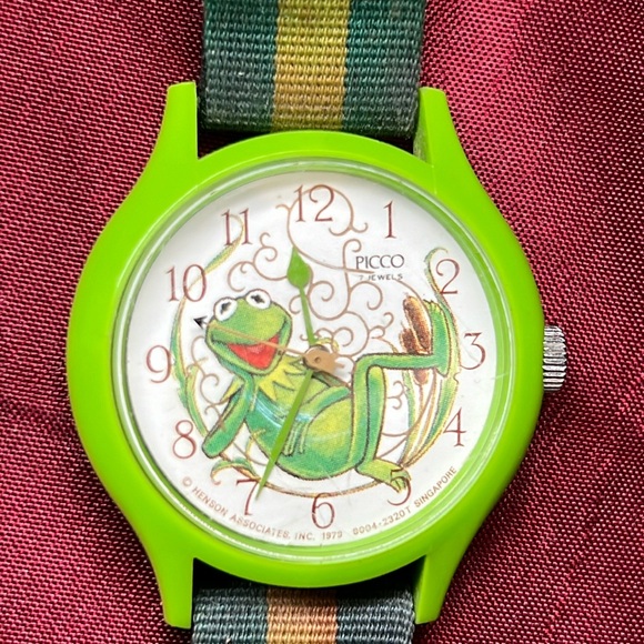 1979 Picco Kermit the Frog Watch Vintage Muppets Watch collectible - Picture 1 of 2